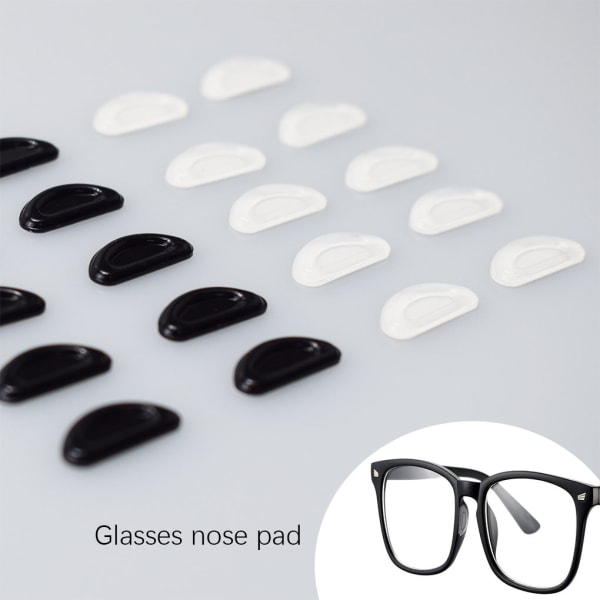 60 par glasögon självhäftande D-formade näskuddar för solglasögon  transparent 1955 | transparent | Fyndiq