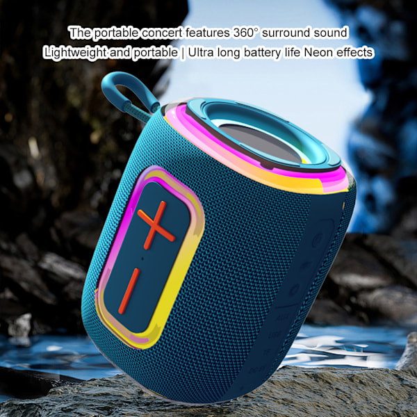 Portabel Bluetooth-högtalare med Hi-Fi-ljud och RGB black