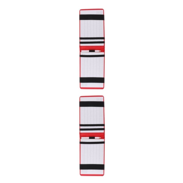 1/2/3/5 Stylish För Golf Scorecard Holder Training Book Cover Red 2PCS