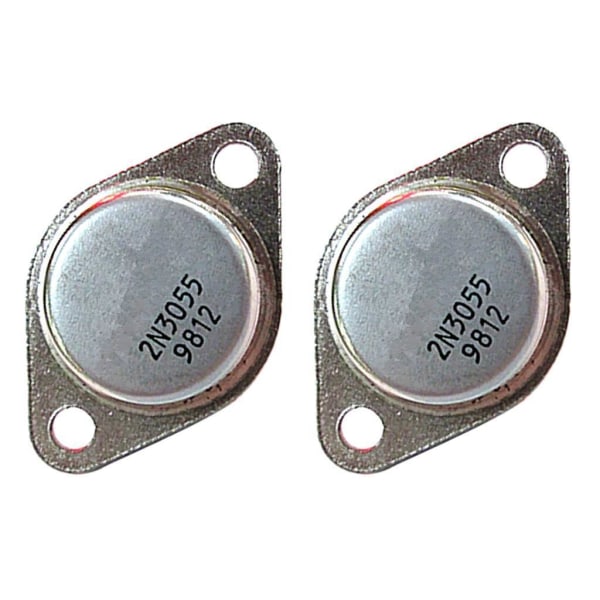 2 st 2N3055 NPN Transistor 100V 15A 110 W