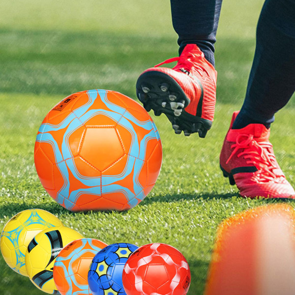 Roliga och konkurrenskraftiga fotbollar för lagarbete och träning Silk Red No.5
