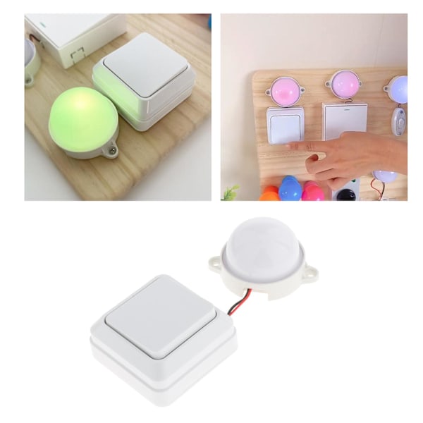 1/2/3/5 LED-ljus Busy Board Livsfärdighet Pedagogisk leksak för ålder Colorful Light 1 Pc