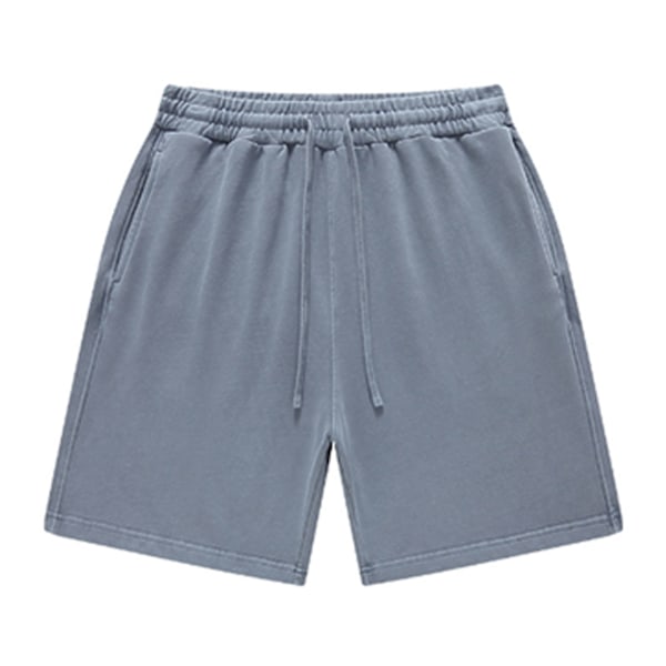 Lätta och snabbtorkande herrshorts för utomhusbruk Washed Gray Blue XL,sacks