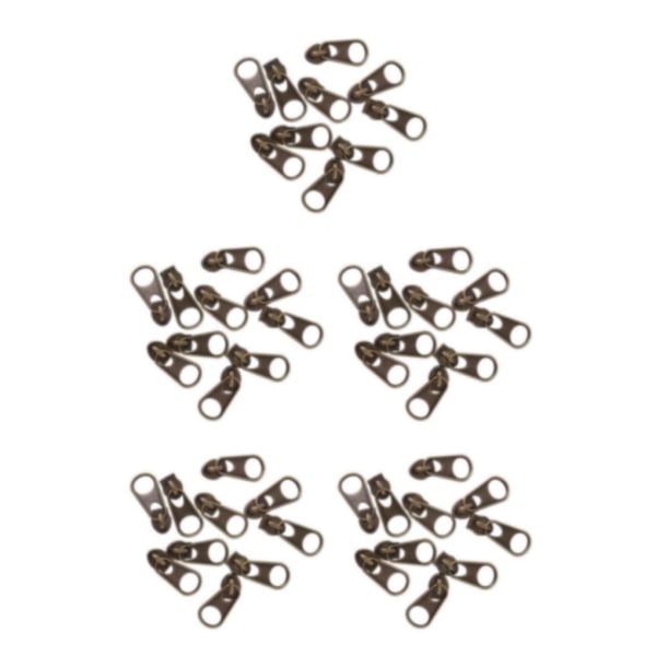 2/3/5 10st Bronze Zip Puller/ För Zipper Pull Sliders Head Type 3 5Set