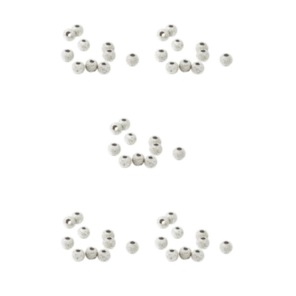 1/3/5 10 st 925 Lucky Loose Beads DIY-armband Smyckestillverkning Silver 5mm 5Set