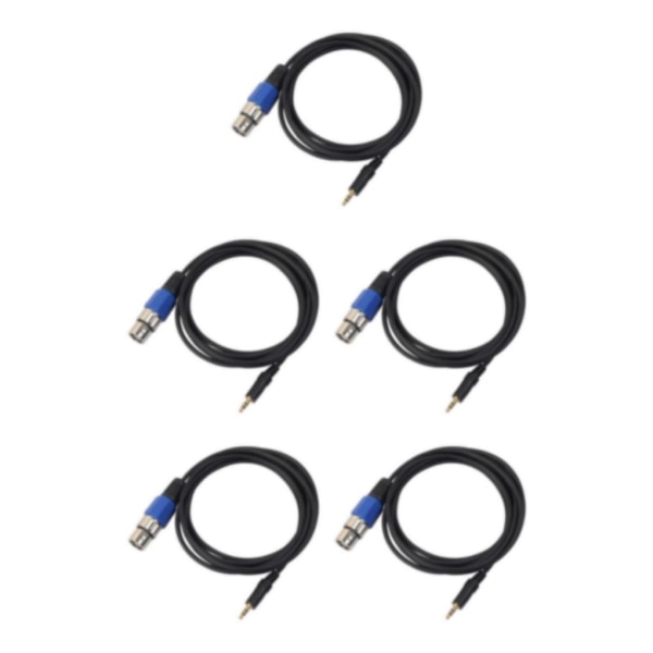 1/3/5 1,5 m stereo 3,5 mm hane till XLR hona ljudkabel för 5Set