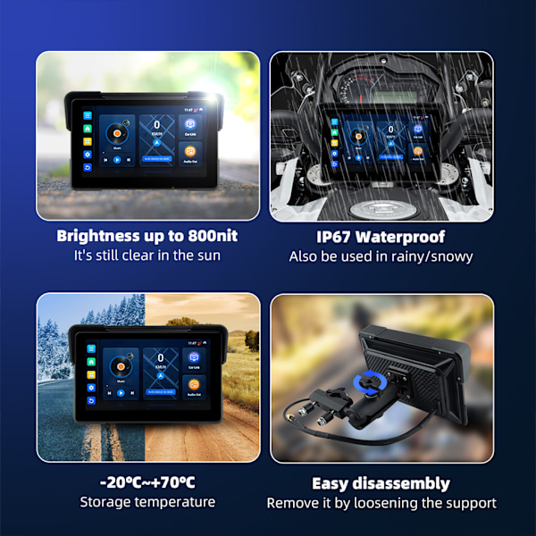 7.0 Trådlös Car Play Android Auto Bilspel Android Auto 232G