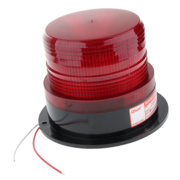 24V nödlysdiod blinkande stroboskopsignal Varningslampa Red 24V