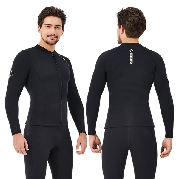 1/2 Herr Dam Quick Dry Jacka Våtdräkt Swim Surf Wet Surf Black Men M 1 Pc