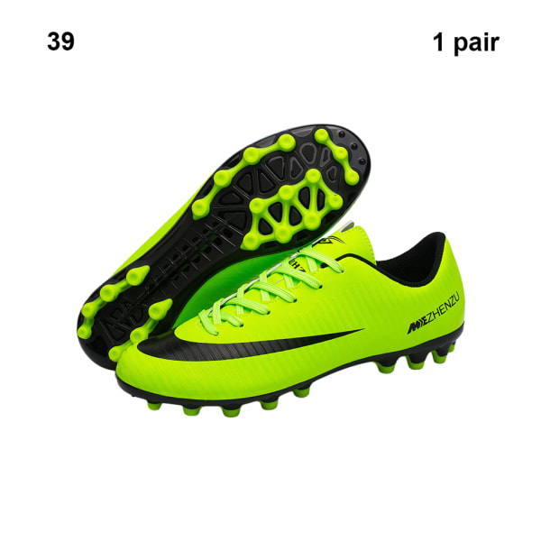 2 delar gummifotbollssko Bärbara sportfotbollsskor Green Size 39