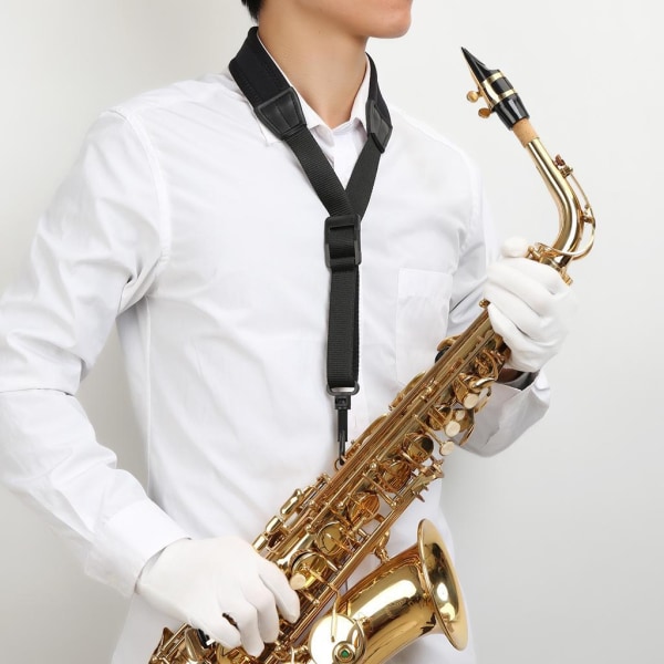 1/2/3 Justerbar Saxofon Sax Stretch Silikon Mjuk vadderad hals 1Set