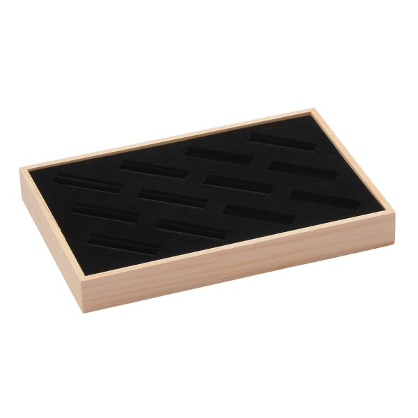 1/2/3 stor kapacitet trä gjort armband display bricka Utsökt Black 2Set