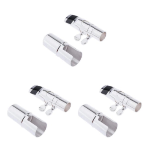 1/2/3/5 Professionell Silver Tenor Altsaxofon Sax Mun Mässing 3PCS