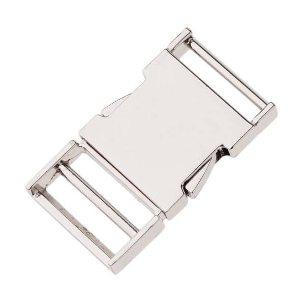 1/5 metallväska Webbing Bälte Spänne Clip Spänne Silver Inner diameter 25mm 5Set