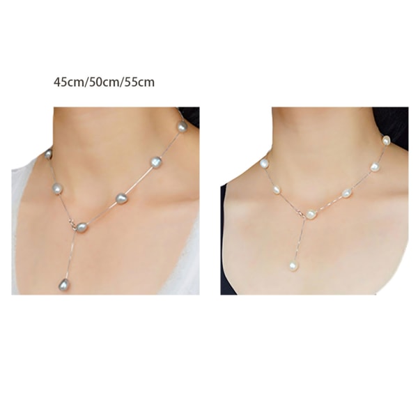 1/2/3/5 Real Pure 925 Sterling Silver Chain Minimalist Handmade white 55cm 1Set