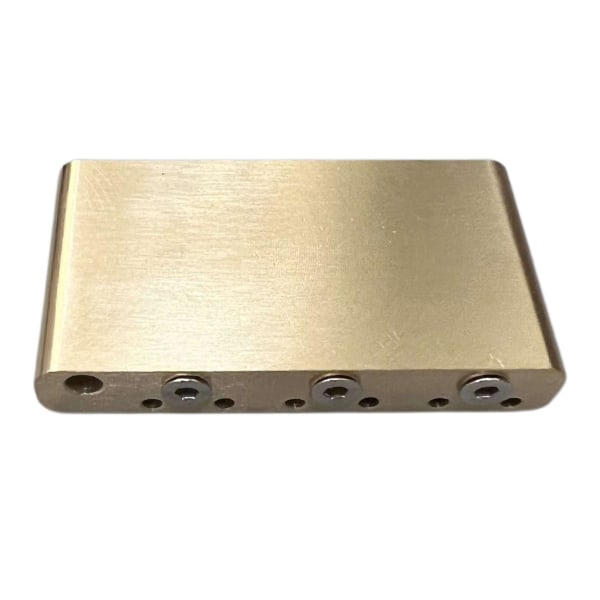 1/2/3/5 Mässing Tremolo System Bridge Blocks Byt ut delar With Screws 7.5 x 4 x 1.27cm 1Set