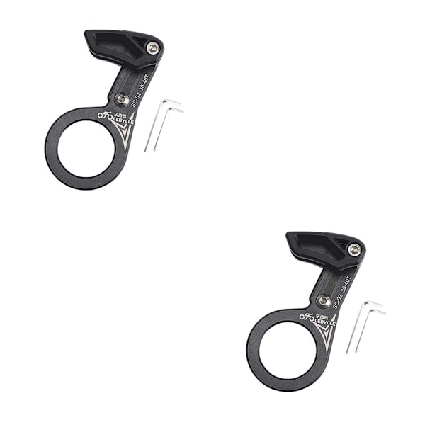 1/2/3 Universal Kedjeguide i aluminiumlegering för MTB-cykel Axis black 2PCS