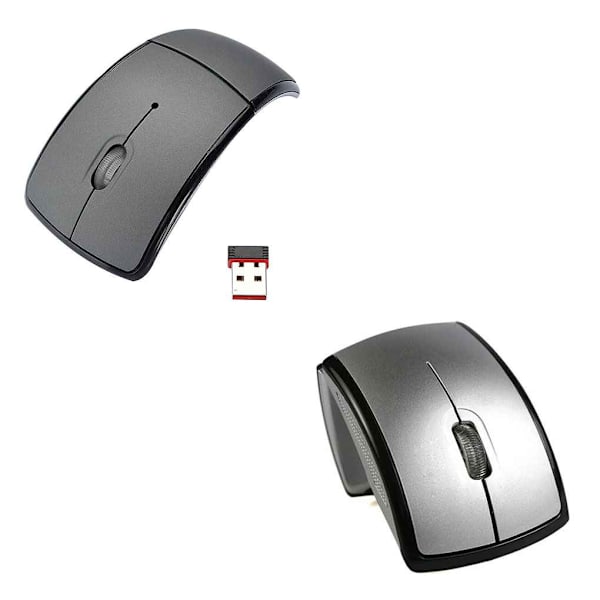 Trådlös hopfällbar mus, sladdlösa möss, hopfällbara USB -mottagare No.6