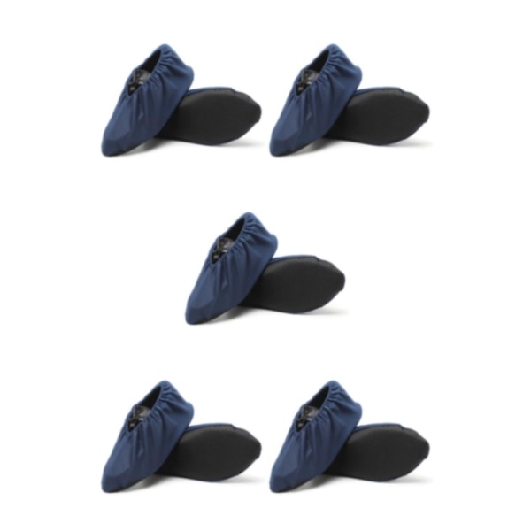 1/2/3/5 svarta skoöverdrag - Återanvändbara och halkfria Lätt att tvätta navy blue daultadult Sizes 36-44 5PCS