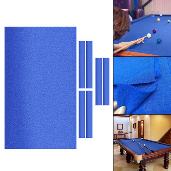 Professionell biljardbordsduk matta cover filt 9ft Blue