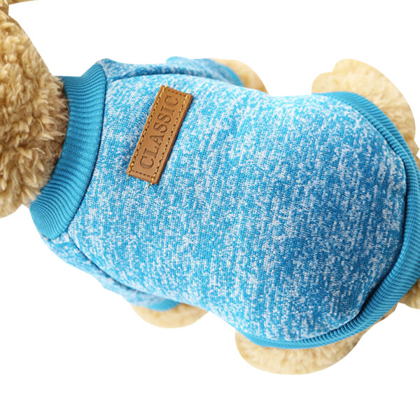 Pet Coat Hund Jacka Vinterkläder Valp Cat Sweater Coat blue S