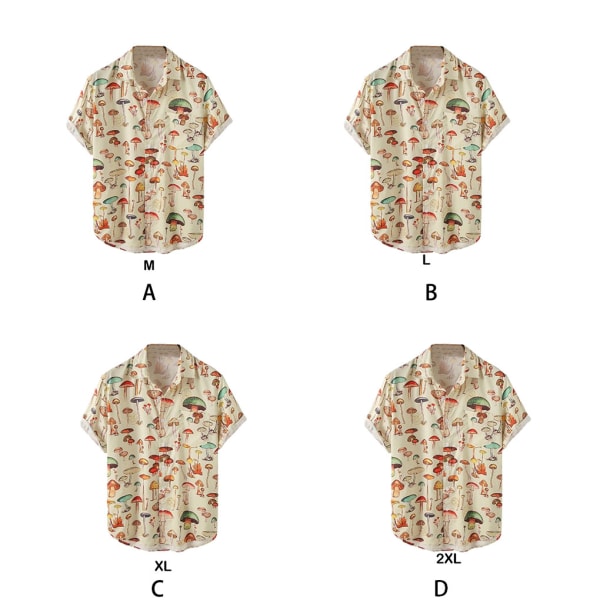 1/2/3 Fahionable och eleganta män Hawaiian hirt För sommarstranden L 1Set