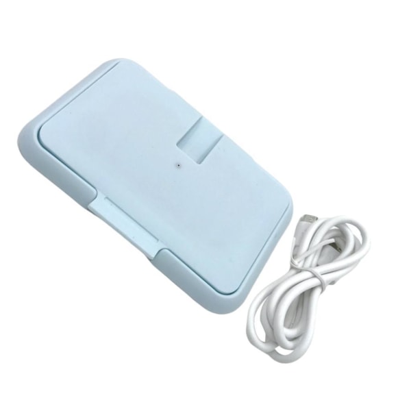 1/3 USB Elektrisk Baby Warmer Bärbar Baby Wipes Värmare för Light Blue 1 Pc