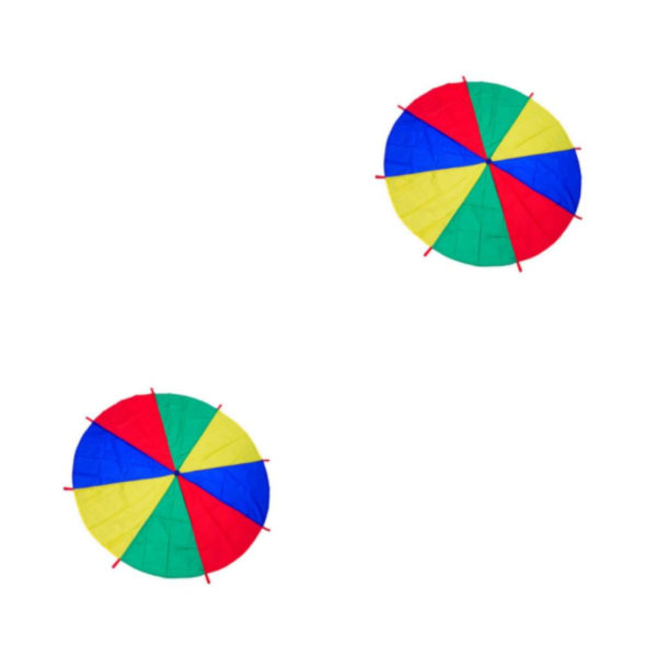1/2 barnfallskärm med greppvänliga handtag Roligt och säkert 2M 2PCS