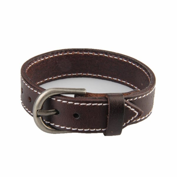 1/2/3/5 Vintage läderarmband Armband Legering Rem Spänne Spänne Brown 26cm 1Set