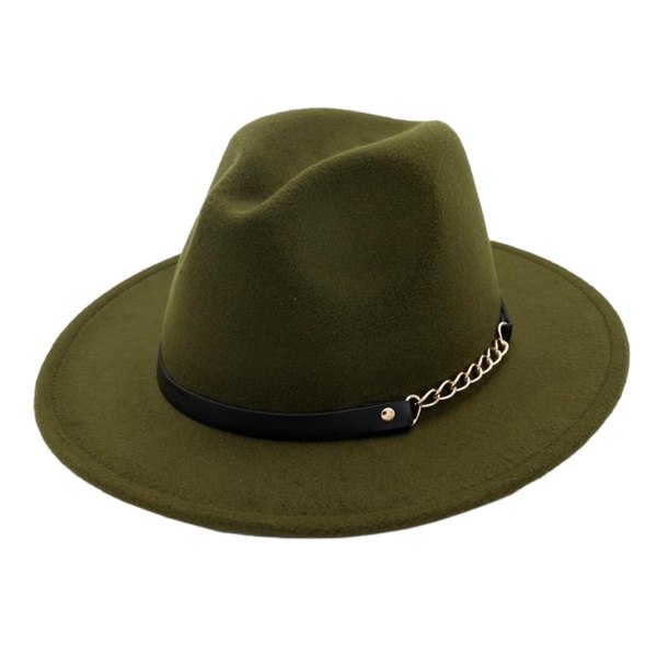 Lätt och bärbar Trilby-hatt Håll dig på modet på farten Olive