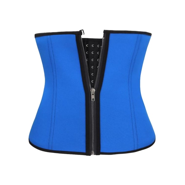 1/2/3 Kvinnor För Dragkedja Waist trainer Push up Väst Mage Blue L 1 Pc