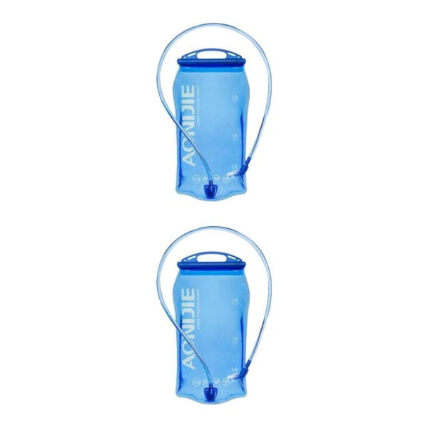 1/2 Utomhuscamping Vandring Klättring Cykling Vattenblåsa Blue 1.5L 35x17cm 2PCS