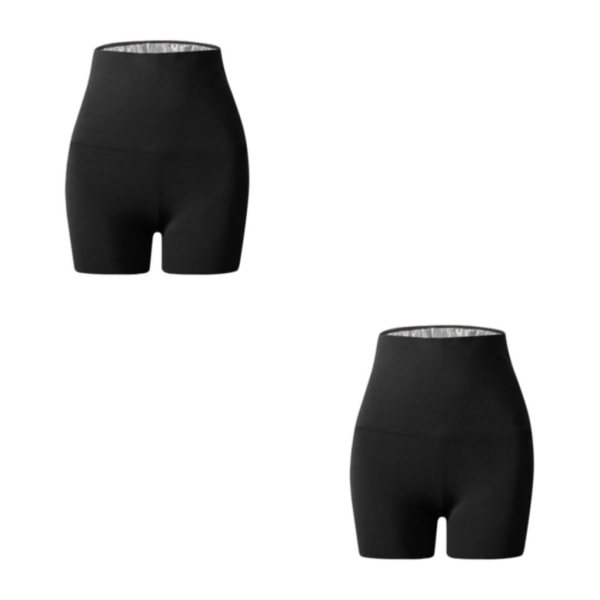 1/2/3/5 Dam Bastu Shorts För Capri Legging Träningsbyxor för Shorts 1 60-80kg 2Set