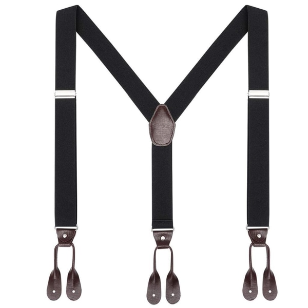 Justerbara elastiska hängslen med Y-rygg för män. Arbetsknapp 108d | Fyndiq