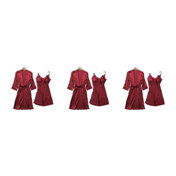 1/2/3 Håll dig sval och bekväm sommar Andas sommar wine red XL 3PCS