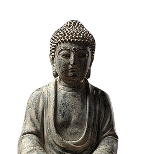 Resin Buddha Staty Figurine Fengshui Dekorativ för bord veranda