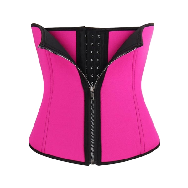 1/2/3 Kvinnor För Dragkedja Waist trainer Push up Väst Mage Red XL 1 Pc