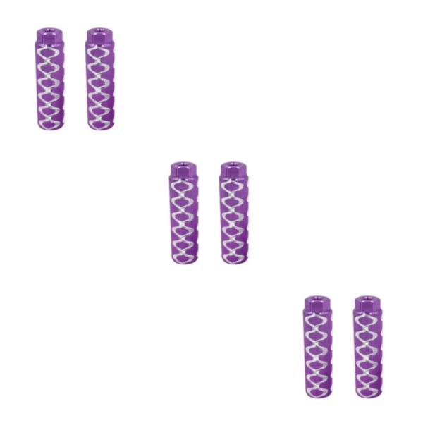 1/2/3/5 2pack/lot Aluminiumlegering Anti-sladd fotpinnar för enkel purple 3Set