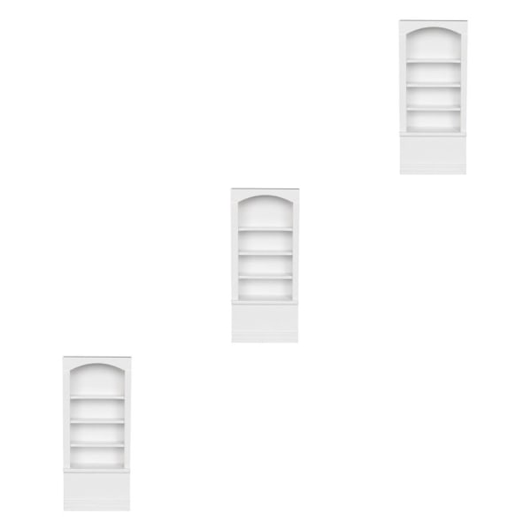 1/2/3 1:12 Miniatyrmöbler Bokhylla Leksaksskåp Type 2 3PCS