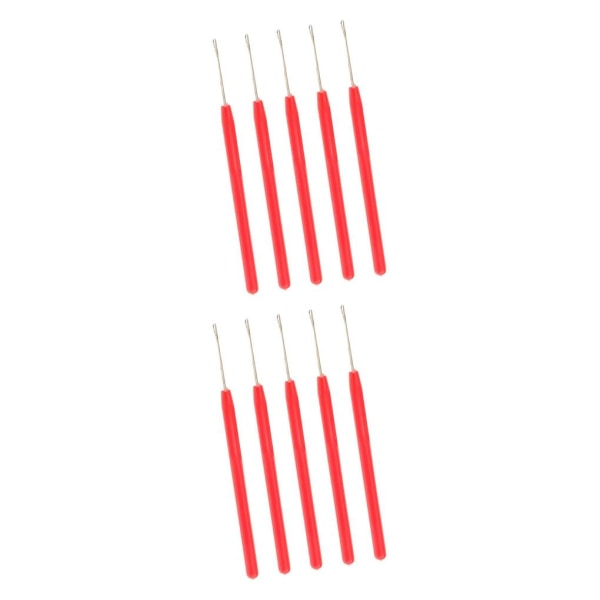 1/2/3/5 5-delad Micro Ring Hair Extensions Krok Nål Set för Red 5 pcs 2PCS