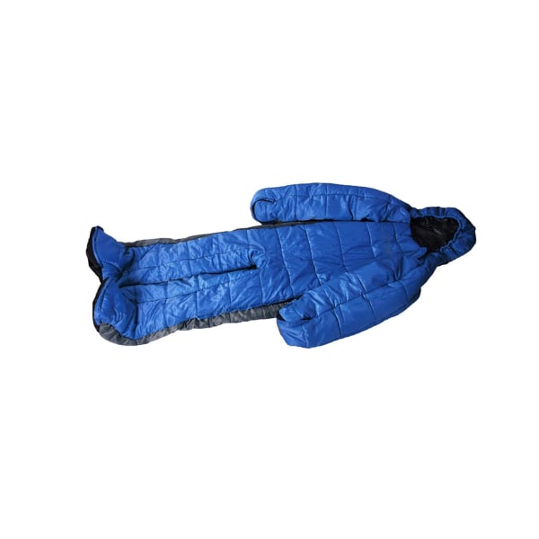 Bärbar sovsäck för full kropp för vuxna med dragkedjor för utomhusbruk M