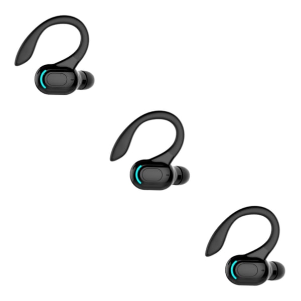 1/2/3/5 Bluetooth 2 Surround Sound Hörlurar Öronkrok för Black 3PCS