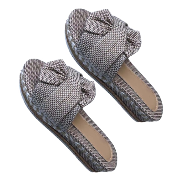 1/2 Kvinnors Plattform Skor Sommar Skor Sandal Fritidssandaler Beige 39 1 Pc