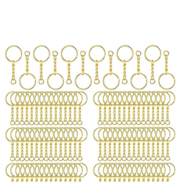 1/2/3/5 360 st Nyckelringar Ringar DIY Open Split Jump Ring Silver Gold 16x15x2.0cm 1Set