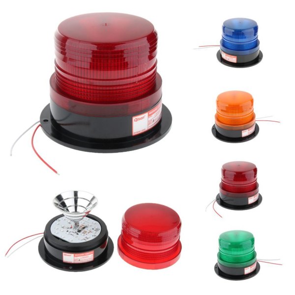 24V nödlysdiod blinkande stroboskopsignal Varningslampa Orange 24V