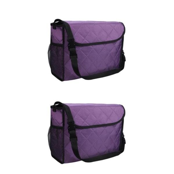 1/2/3/5 rullstolsväska förvaringsväska för reserullator Purple 2PCS