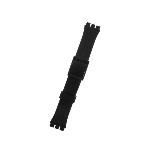 1/2/3/5 17mm silikongummiband Vattentäta klockarmband Black 1Set