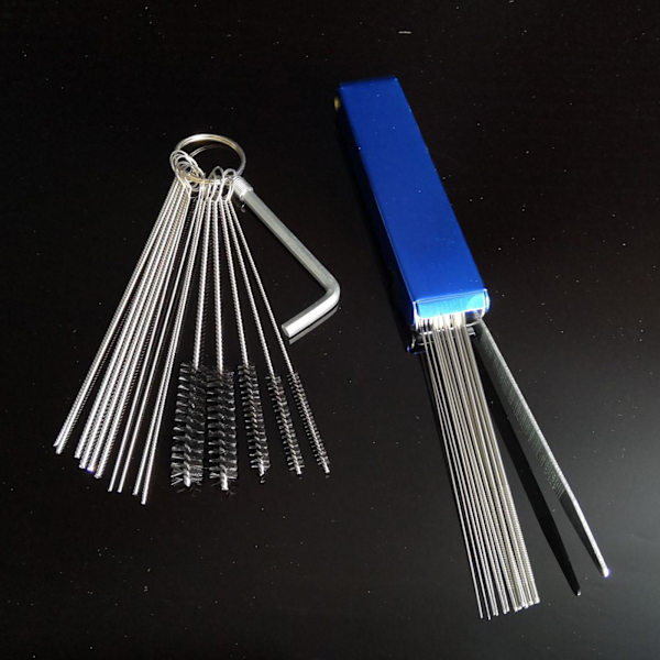 Carb Cleaning Wire Set Förgasare Munstycke för bil ATV