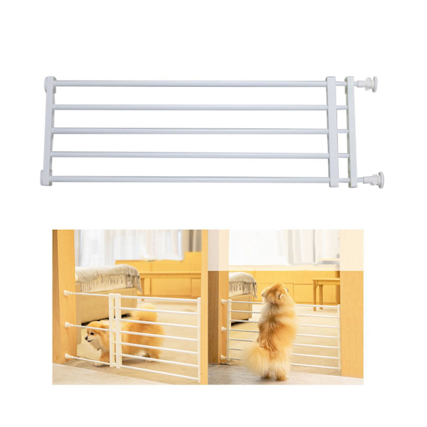 Bärbar infällbar sällskapsdjur hund grind skydd barn uteplats trädgård white Height 24cm