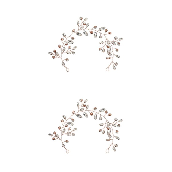 1/2/3/5 Elegant bröllopshårkammar gjorda av legering Inte lätt att Rose Gold 2PCS